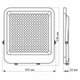 Kép 5/5 - Videx Davis 200 W-os  5000K  24 000lm   LED reflektor