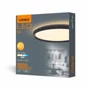 Kép 1/2 - Videx 18 W-os ø292 mm fekete színű kerek natúr fehér mennyezeti lámpa