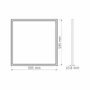 Kép 4/4 - Videx 595 x 595-ös 40 W-os natúr fehér LED panel  4000lm  4000K
