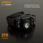 Kép 2/9 - Videx LED Fejlámpa  hidegfehér újratölthető akkumulátorral H056