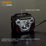 Kép 3/9 - Videx LED Fejlámpa  hidegfehér újratölthető akkumulátorral H056