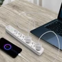 Kép 9/10 - Videx Oncord fehér színű 6-os professzionális hosszabbító kapcsolóval  3m-es kábellel