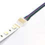 Kép 2/4 - SMD LED Szalag átlátszó betápcsatlakozó 12 mm 5 pin szalag+vezeték