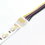 Kép 2/4 - SMD LED Szalag átlátszó betápcsatlakozó 12 mm 6 pin szalag+vezeték