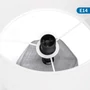 Kép 5/8 - Sötét Szürke szövet asztali lámpa E14 foglalattal
