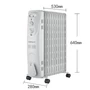 Kép 2/10 - 2300W Olaj Radiátor