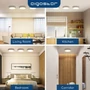 Kép 8/10 - 18W Falon kívüli kerek LED panel 6000K hideg fehér