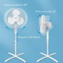 Kép 6/10 - 16 hüvelykes 3 lapátos elektronikus állványos ventilátor