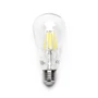 Kép 1/8 - E27 8W LED filament égő 6500K hideg fehér átlátszó ST64