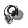 Kép 2/9 - Gyöngyház Fekete Függeszték 2x0,75mm 1m-es E27 Foglalattal