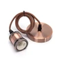 Kép 1/10 - Vörös Bronz Függeszték 2x0,75mm 1m-es E27 Foglalattal