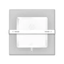 Kép 4/4 - 6W Falon kívüli LED panel 6500K hideg fehér