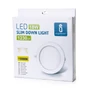 Kép 4/5 - 18W Süllyeszthető Kerek LED Panel Meleg Fehér 1230lm