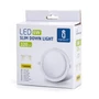 Kép 6/8 - 6W Süllyeszthető Kerek LED Panel Meleg Fehér 320lm