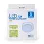 Kép 5/5 - 6W Falon Kívüli Kerek LED Panel Hideg Fehér 360lm