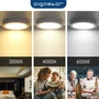 Kép 10/12 - 18W Falon Kívüli Kerek LED Panel Meleg Fehér 1230lm