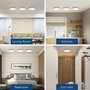 Kép 12/14 - 24W Falon Kívüli Kerek LED Panel Természetes Fehér 1680lm