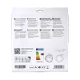 Kép 13/13 - 18W Falon Kívüli Kerek LED Panel Hideg Fehér 1380lm
