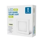 Kép 4/7 - 6W Falon Kívüli Négyzet LED Panel Természetes Fehér 335lm