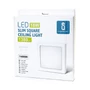 Kép 5/9 - 18W Falon Kívüli Négyzet LED Panel Hideg Fehér 1380lm