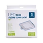 Kép 5/5 - 12W Süllyeszthető Négyzet LED Panel Meleg Fehér 770lm