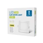 Kép 4/4 - 18W Süllyeszthető Négyzet LED Panel Meleg Fehér 1230lm