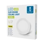 Kép 13/13 - 24W Falon Kívüli Kerek LED Panel Meleg Fehér 1650lm