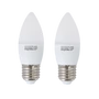 Kép 1/3 - E27 3W LED gyertya égő hideg fehér 6400K C37 tejüveg opál