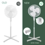 Kép 6/7 - 45W 16 hüvelykes 3 lapátos mechanikus állványos ventilátor 9㎡