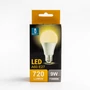 Kép 1/3 - E27 9W LED körte égő meleg fehér 3000K A60 tejüveg opál