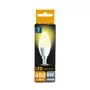 Kép 1/3 - E14 6W LED gyertya égő meleg fehér 3000K C37 tejüveg opál