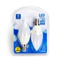 Kép 1/6 - E14 5W LED gyertya égő meleg fehér 3000K C37 tejüveg opál