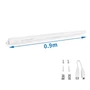 Kép 1/3 - 90cm-es 10W SLIM Pulvilágító Lámpa 3000K Meleg Fehér