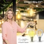Kép 3/10 - E27 4W LED filament kisgömb égő hideg fehér 6500K átlátszó 45 mm G45