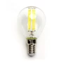 Kép 1/12 - E14 4W LED filament kisgömb égő hideg fehér 6500K átlátszó 45 mm G45