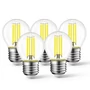 Kép 4/10 - E27 4W LED filament kisgömb égő hideg fehér 6500K átlátszó 45 mm G45