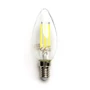 Kép 1/8 - E14 4W LED filament gyertya égő hideg fehér 6500K átlátszó 35 mm G35