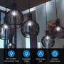 Kép 5/7 - E27 4W LED filament körte égő hideg fehér 6500K átlátszó 60 mm A60
