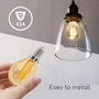 Kép 14/20 - E14 4W LED filament kisgömb égő 2200K borostyán G45
