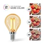 Kép 15/20 - E14 4W LED filament kisgömb égő 2200K borostyán G45