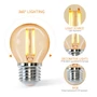 Kép 9/12 - 4W E27 LED filament kisgömb égő 2200K borostyán 45mm G45