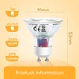 Kép 9/13 - 3W GU10 LED spot égő meleg fehér 3000K