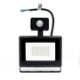 Kép 2/8 - 50W Fekete Házas Slim Mozgásérzékelős LED Reflektor Hideg Fehér 4500lm