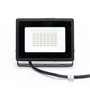 Kép 2/10 - 30W Fekete Házas Slim LED Reflektor Természetes Fehér 2700lm