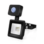 Kép 1/8 - 10W Fekete Házas Slim Mozgásérzékelős LED Reflektor Természetes Fehér 900lm