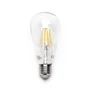 Kép 1/8 - 4W E27 LED filament gyertya égő meleg fehér 2700K átlátszó ST64