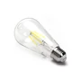 Kép 2/8 - 4W E27 LED filament gyertya égő hideg fehér 6500K átlátszó ST64