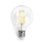 Kép 1/8 - 4W E27 LED filament gömb égő meleg fehér 2700K átlátszó 80 mm G80