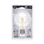 Kép 4/8 - 6W E27 LED filament gömb égő meleg fehér 2700K átlátszó 80 mm G80