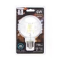 Kép 3/7 - 6W E27 LED filament gömb égő hideg fehér 6500K átlátszó 80 mm G80